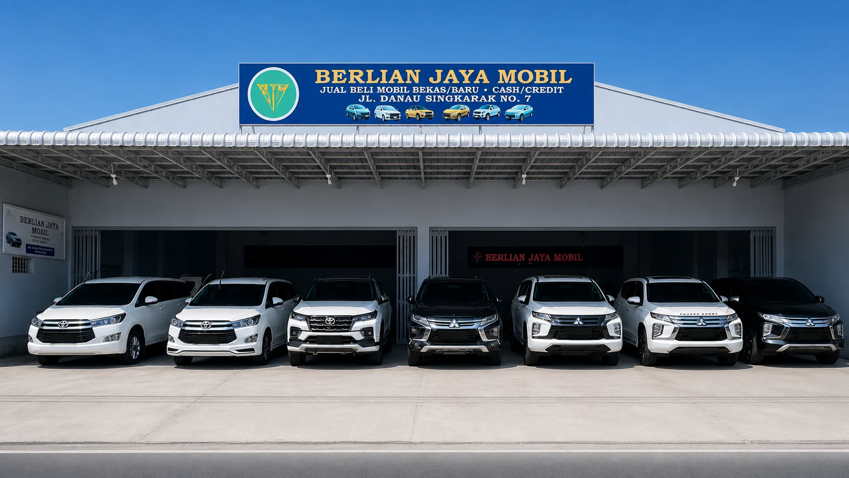 Showroom jual beli mobil bekas Berlian Jaya Mobil di Medan